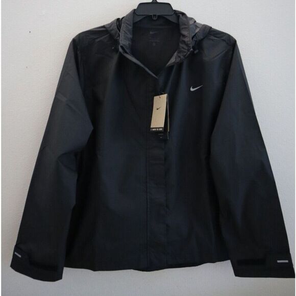 Nike FB7453-010 Women's Sz 1X Black Dri-FIT Repel Running Jacket - Picture 1 of 14